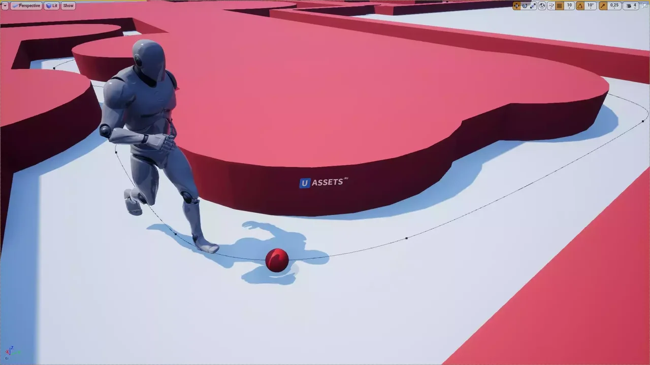 AI Spline-Based Movement System