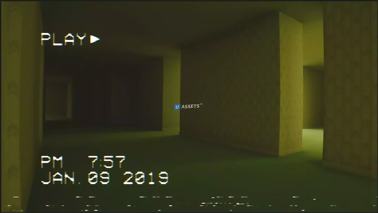 Horror Game Template - Backrooms Environment
