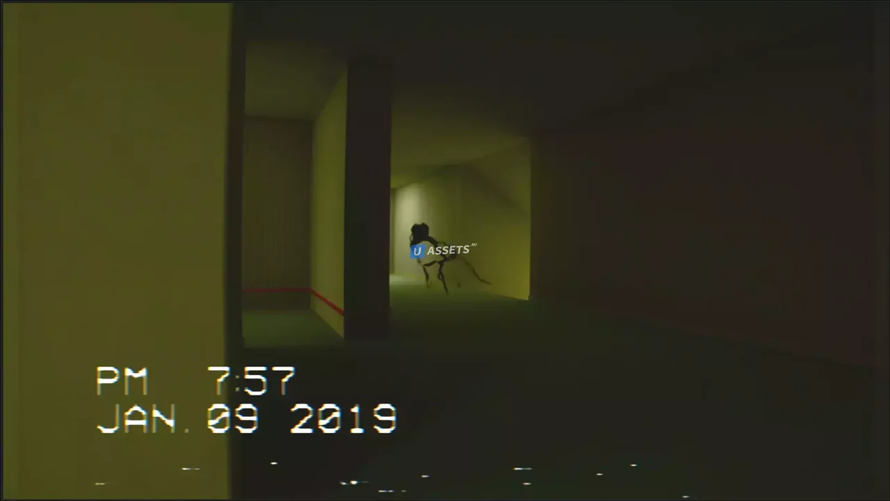 Horror Game Template - Backrooms Environment