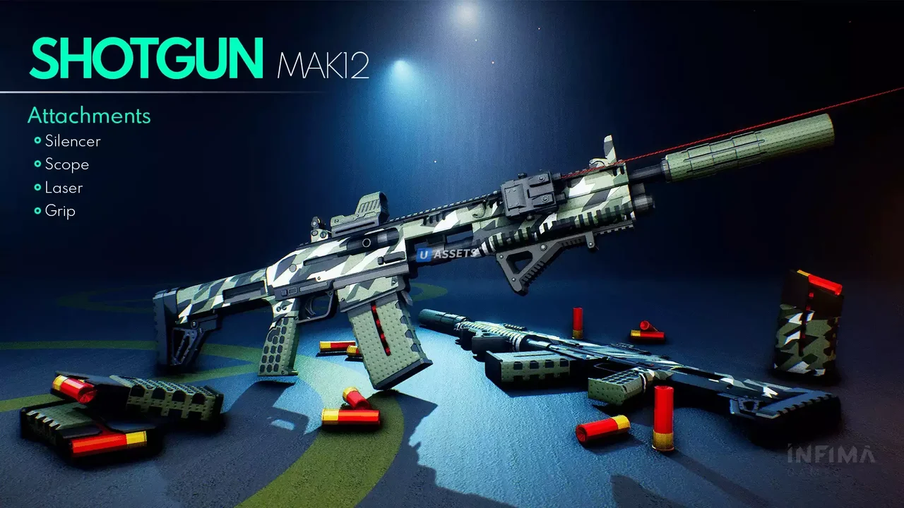 Low Poly Animated - Modern Guns Pack