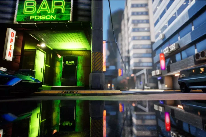 Cyberpunk street assets