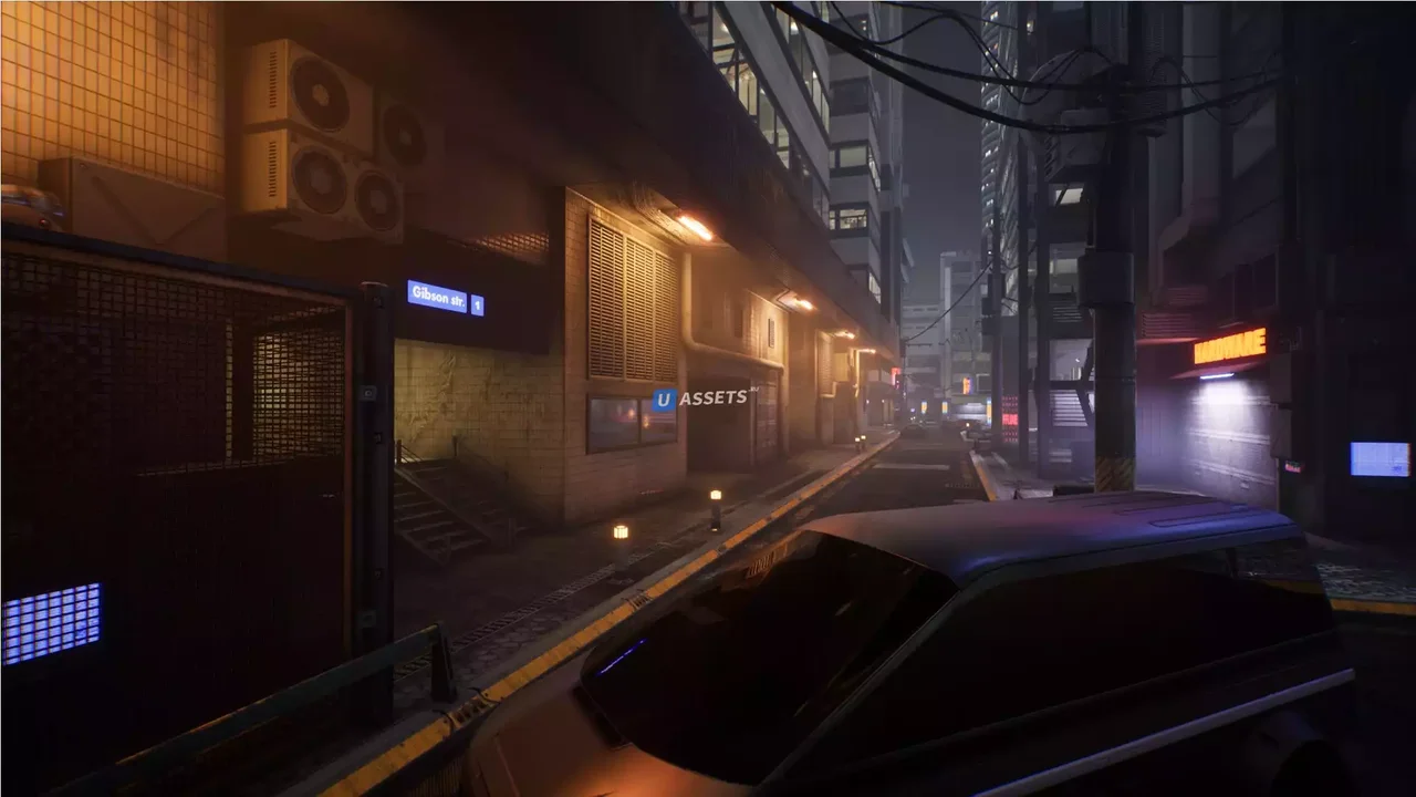 Cyberpunk street assets