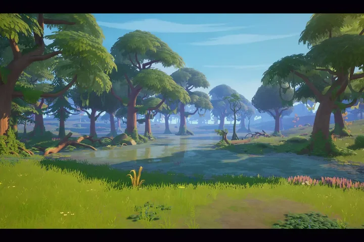 Stylized Swamp Forest