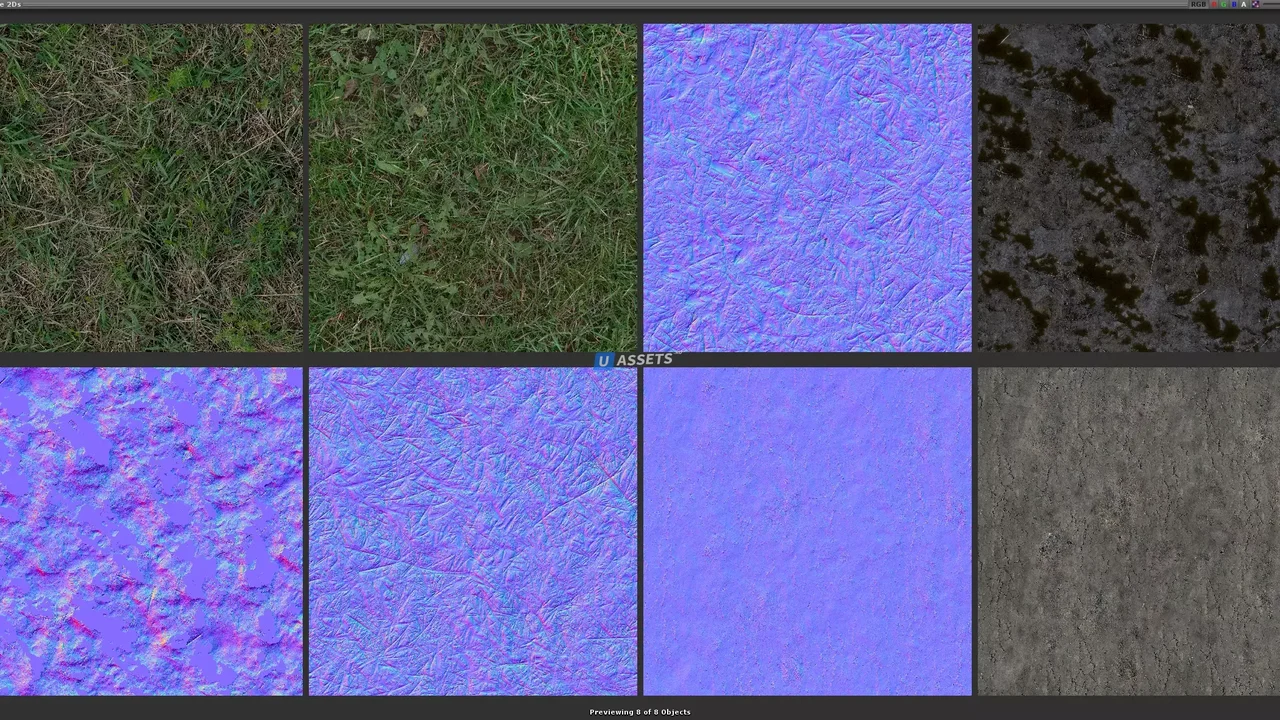 Realistic Grass Flowers Pack