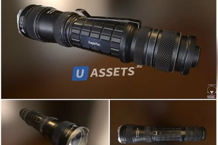 3D модель фонарика