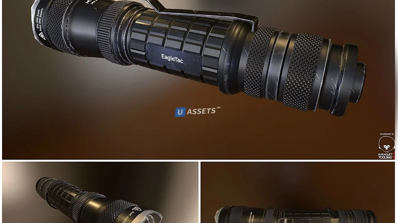 3D модель фонарика