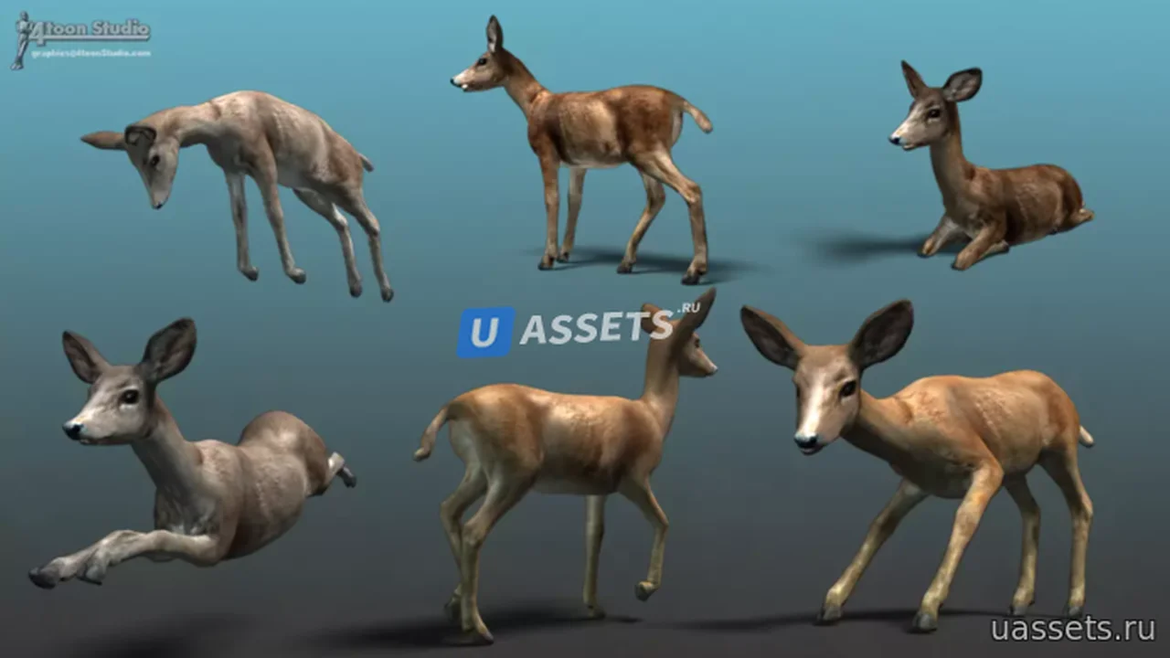 Forest Animal - Deer & Moose Family Pack