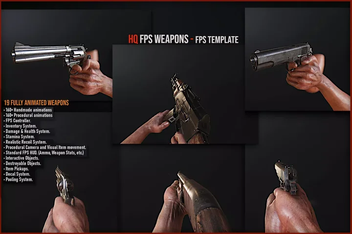 HQ FPS Weapons - FPS Template