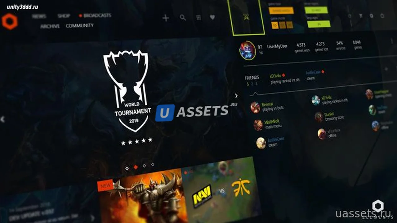 MOBA UI KIT