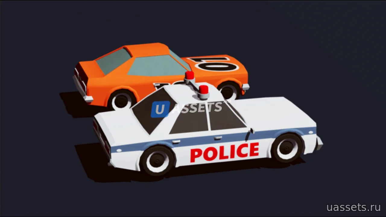 Cartoon Vehicles Low Poly Cars