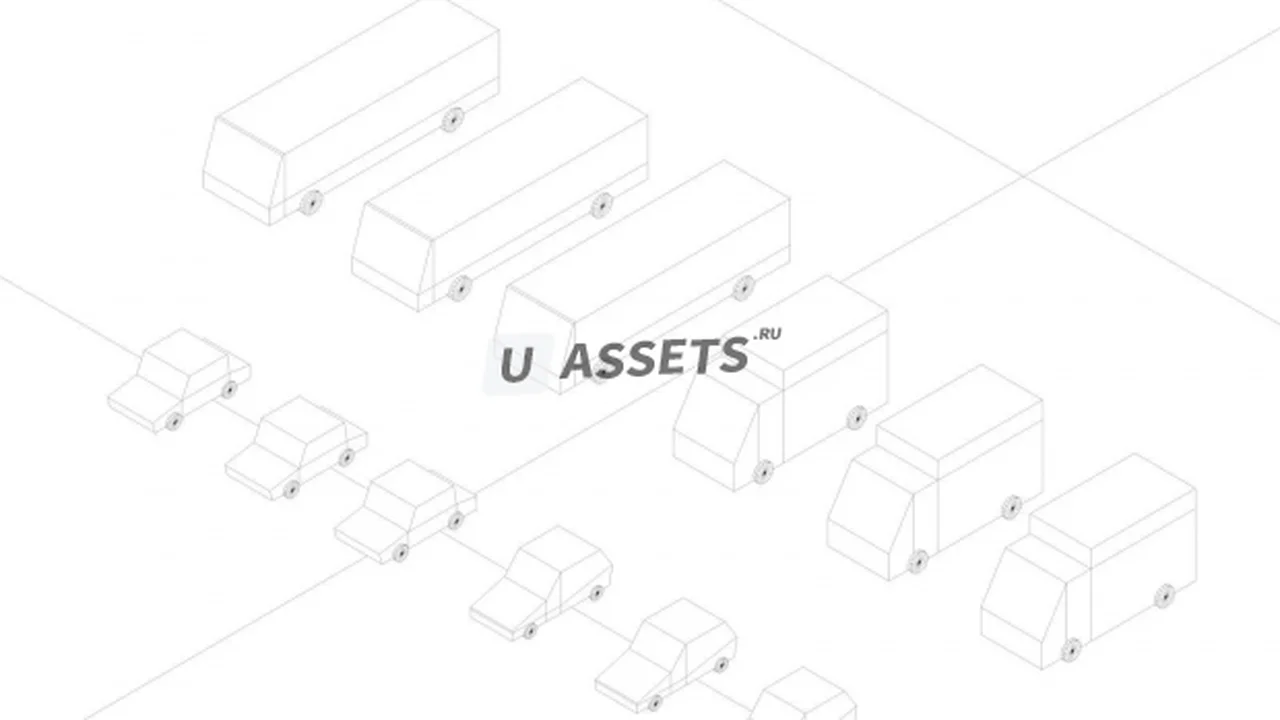 Cartoon Low Poly City Cars Pack