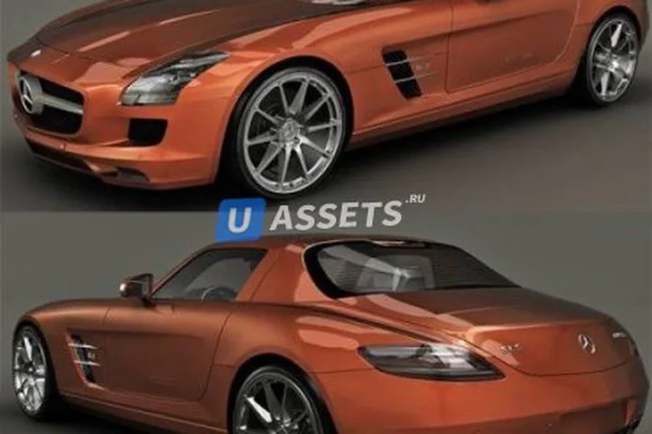 3D Model Mercedes SLS AMG