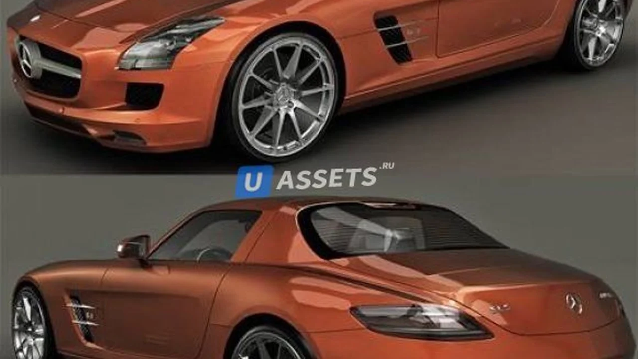 3D Model Mercedes SLS AMG