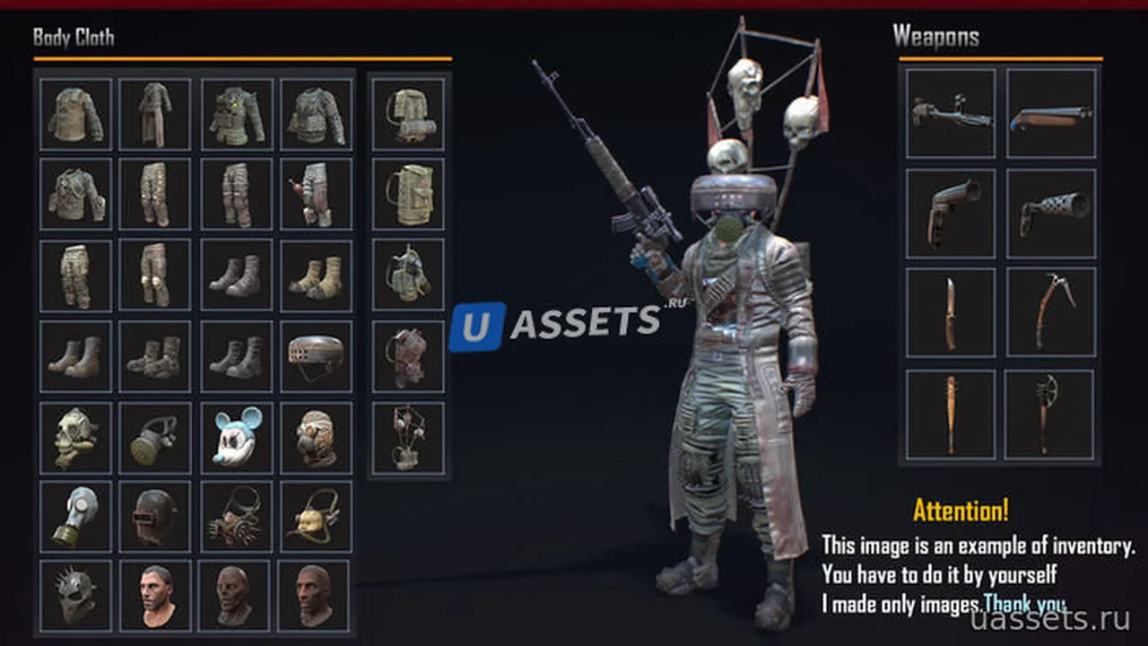 Customized Post-Apocalyptic Character