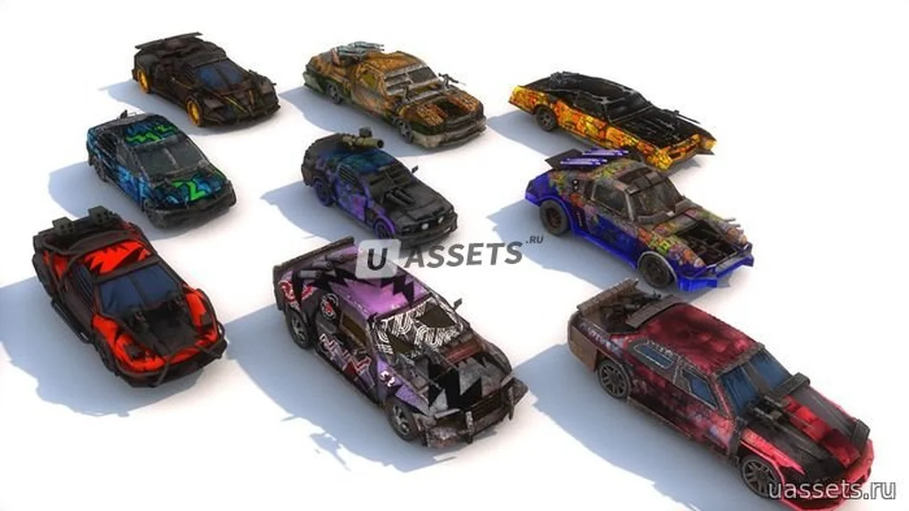 Pack Of 9 Death Race Cars