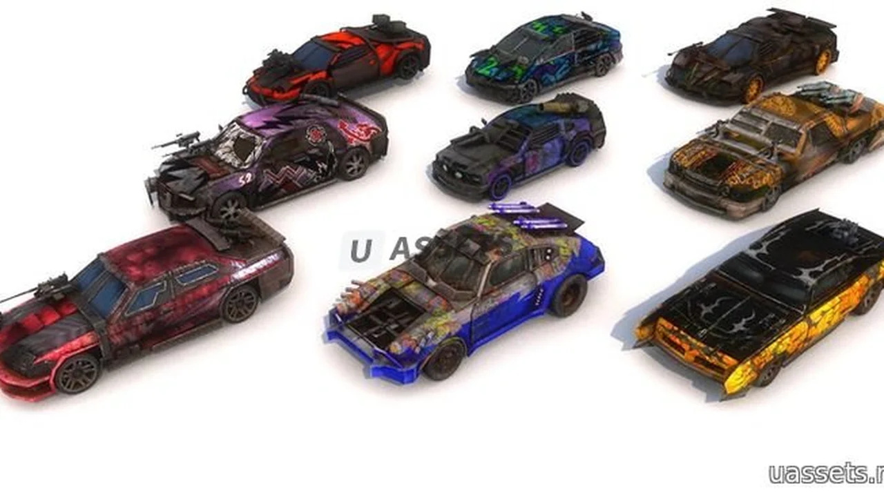 Pack Of 9 Death Race Cars