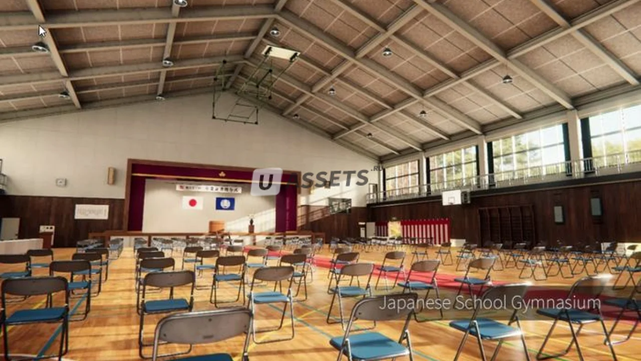 Japanese School Gymnasium
