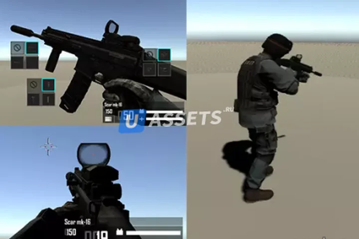 Character for multiplayer FPS game