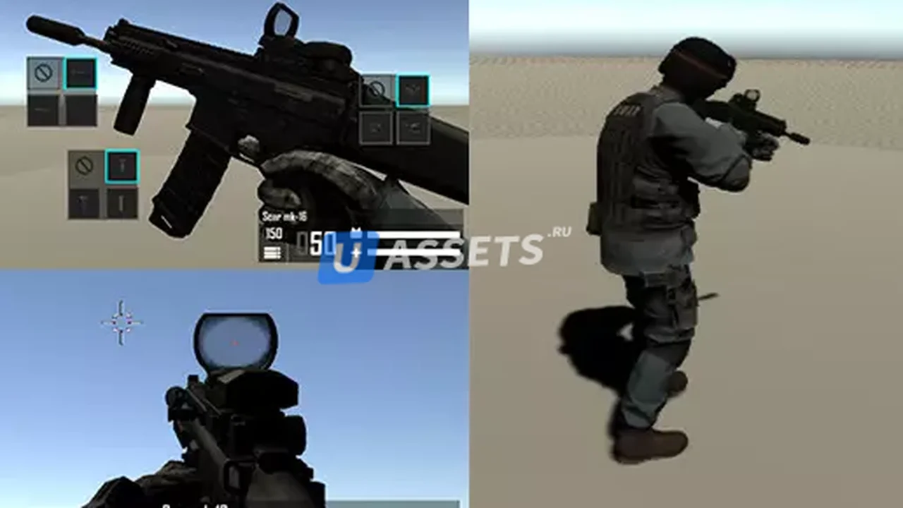 Character for multiplayer FPS game