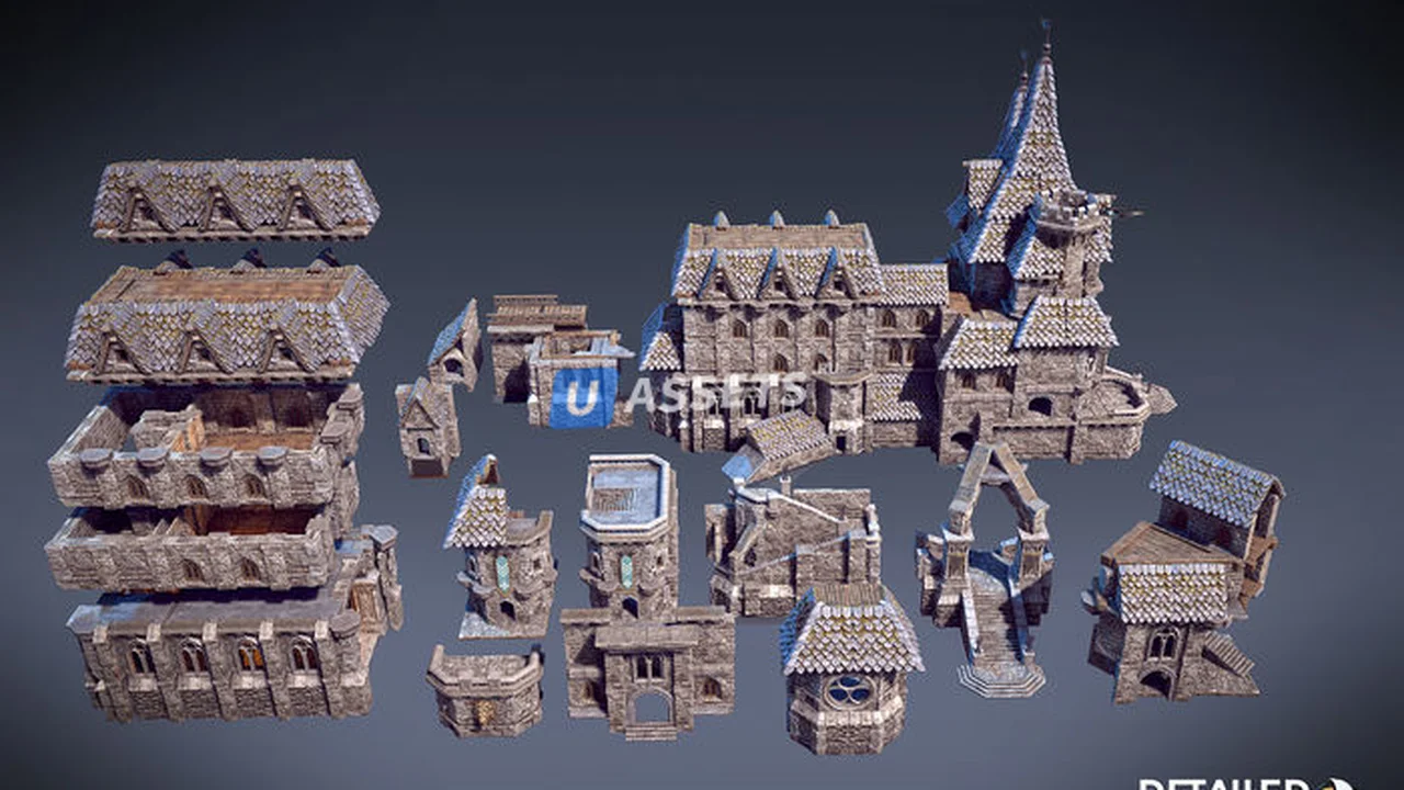 DETAILED - Medieval Castle