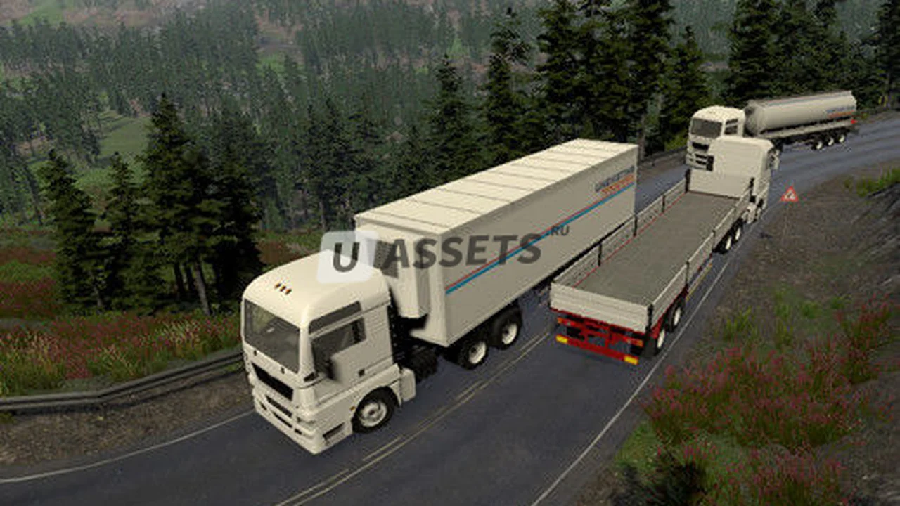 Truck and trailers