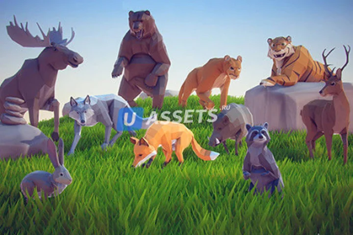Poly Art Forest Set
