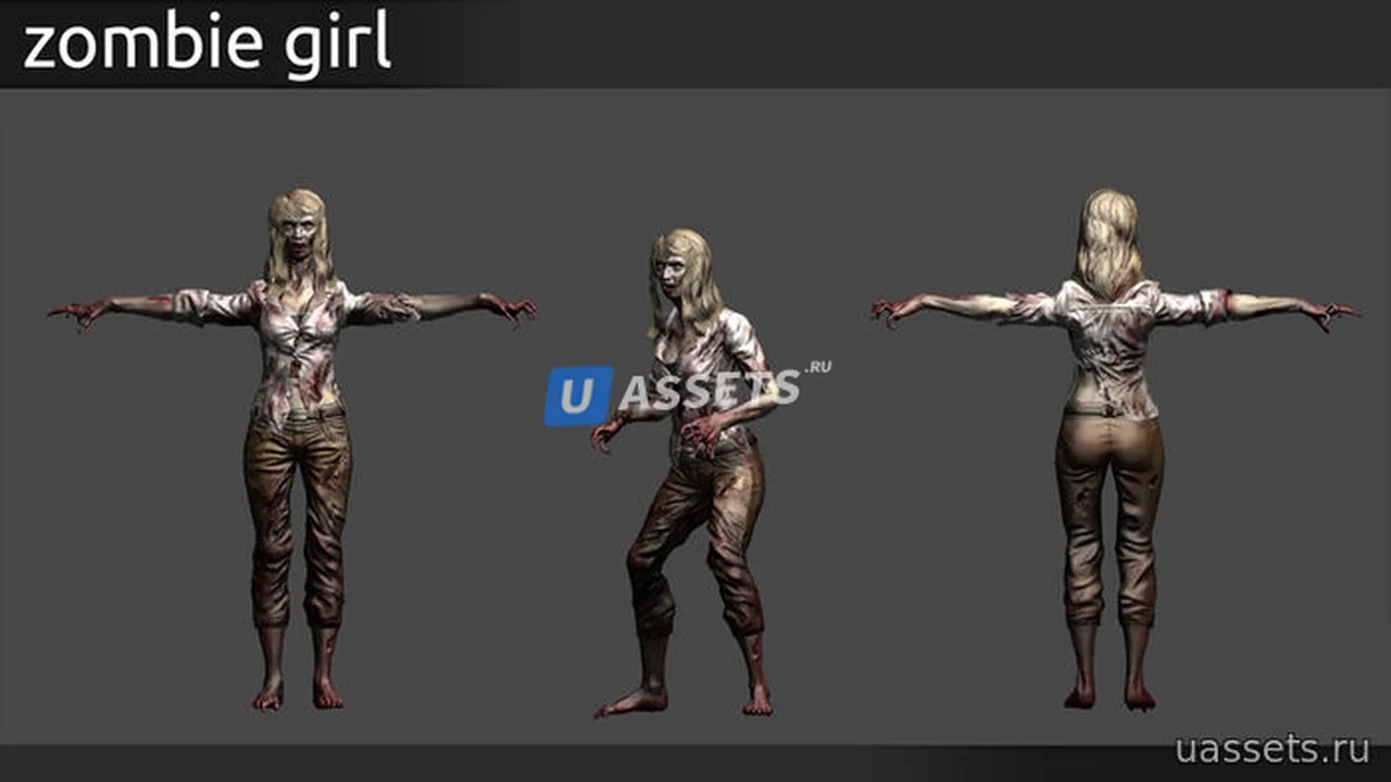 Mixamo Zombie Character Contest Pack