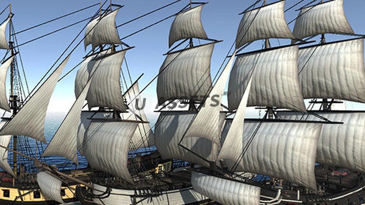 Low/Mid Poly Brig Ship Pack
