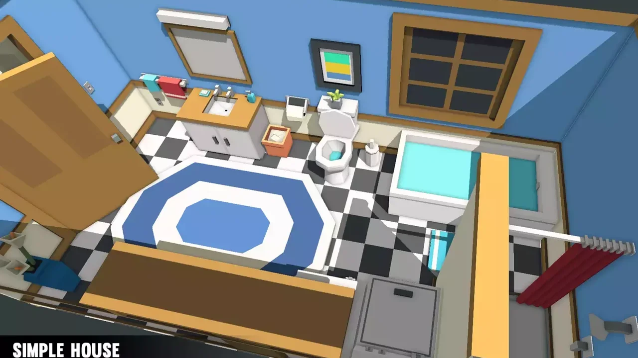 Simple House Interiors - Cartoon assets