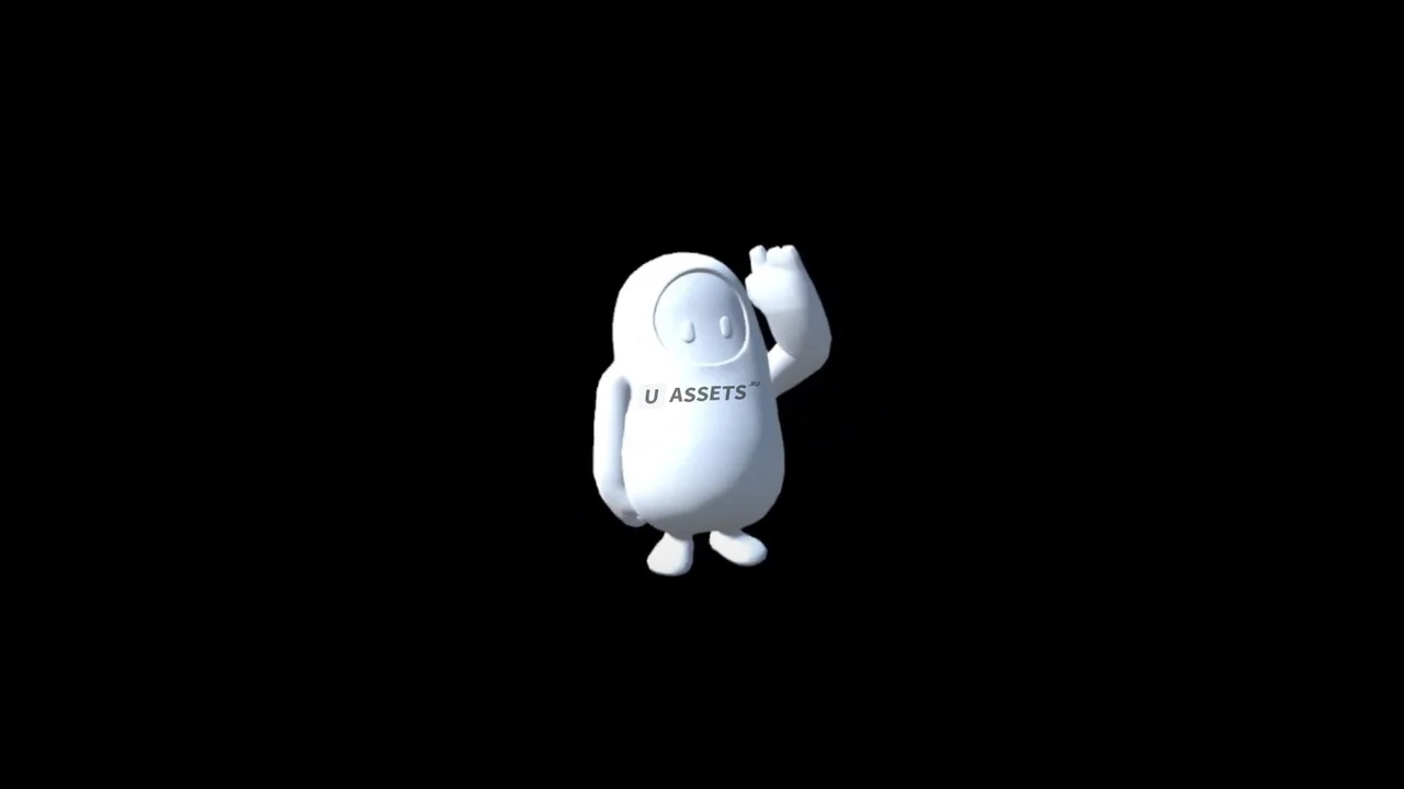 Animations from Fall Guys converted to Unity humanoid