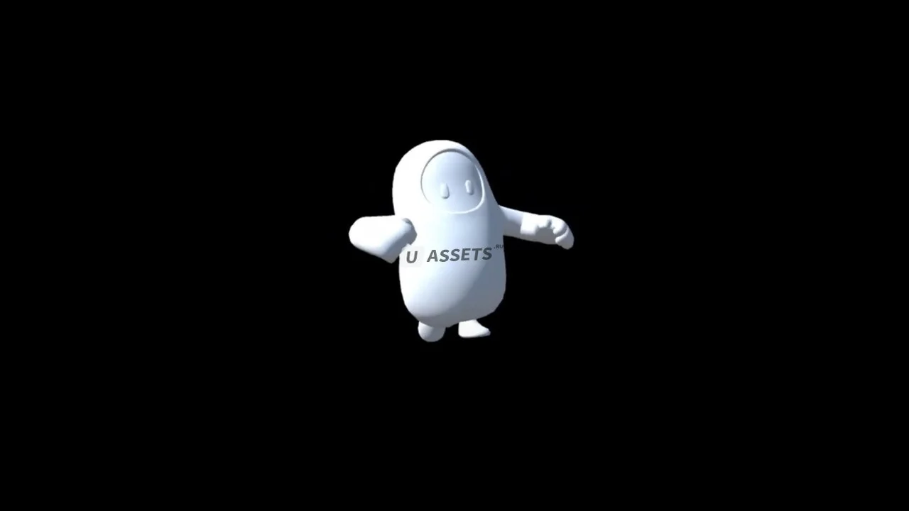 Animations from Fall Guys converted to Unity humanoid