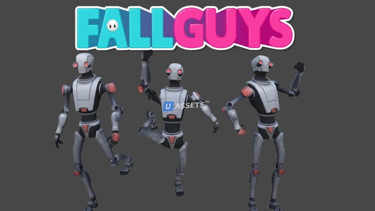 Animations from Fall Guys converted to Unity humanoid