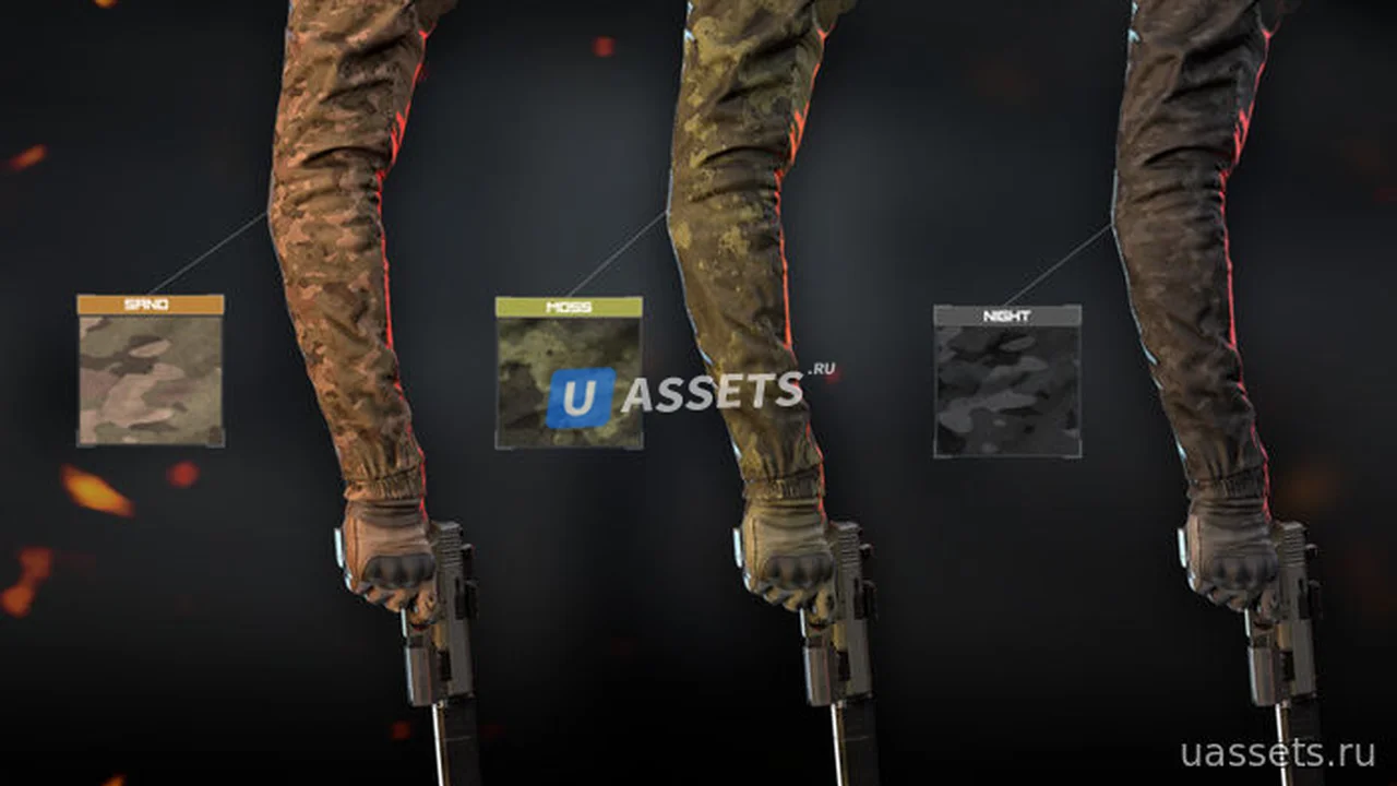 Military FPS Hands: Full gloves