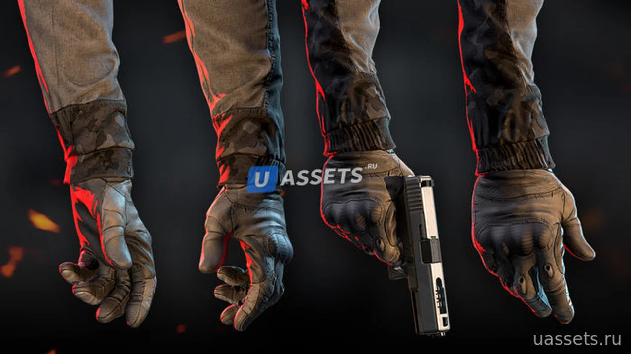 Military FPS Hands: Full gloves