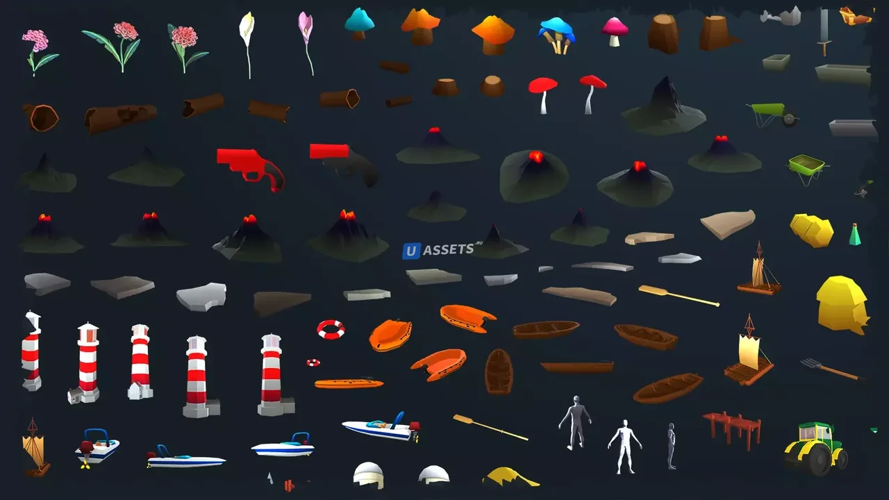 Environment Sprite Pack + TopDown Tileset