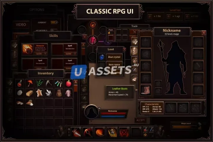 Classic RPG GUI
