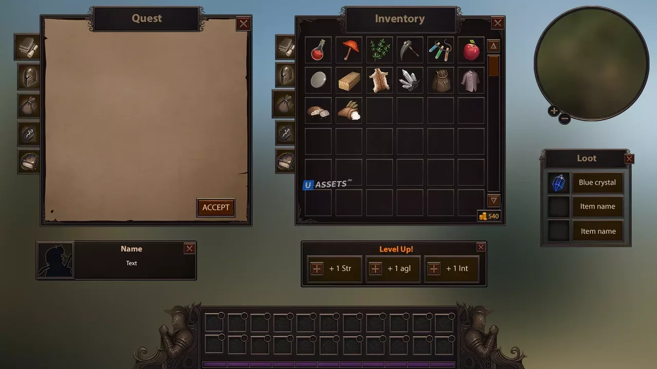Classic RPG GUI