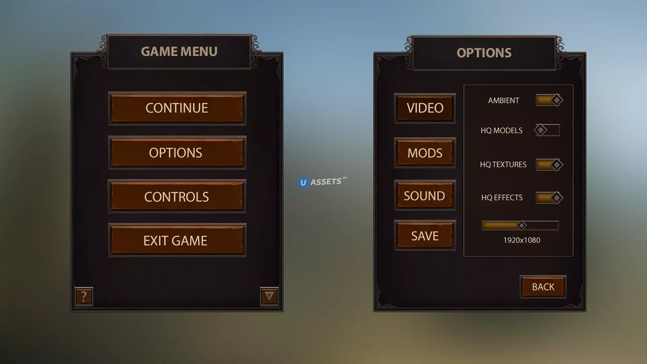 Classic RPG GUI