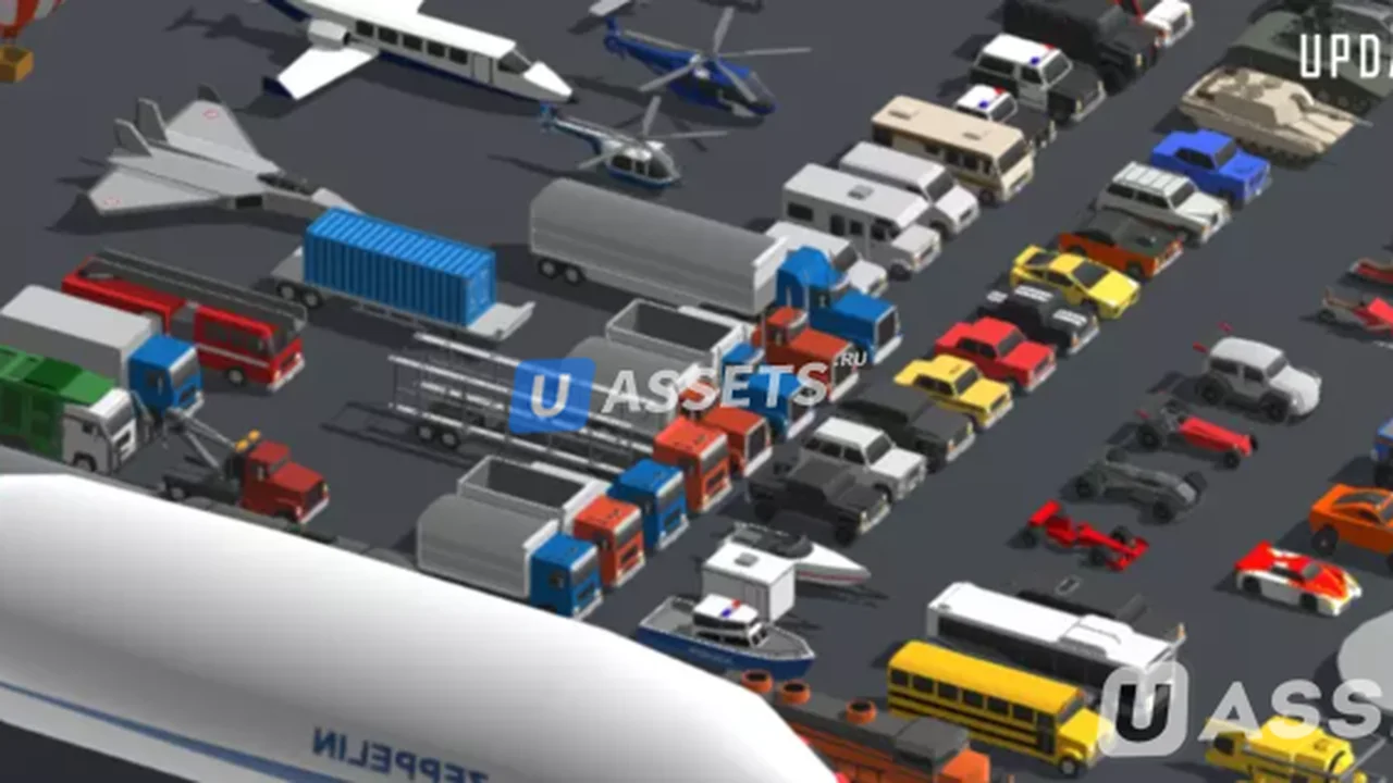 Low Polygon Vehicles Pack