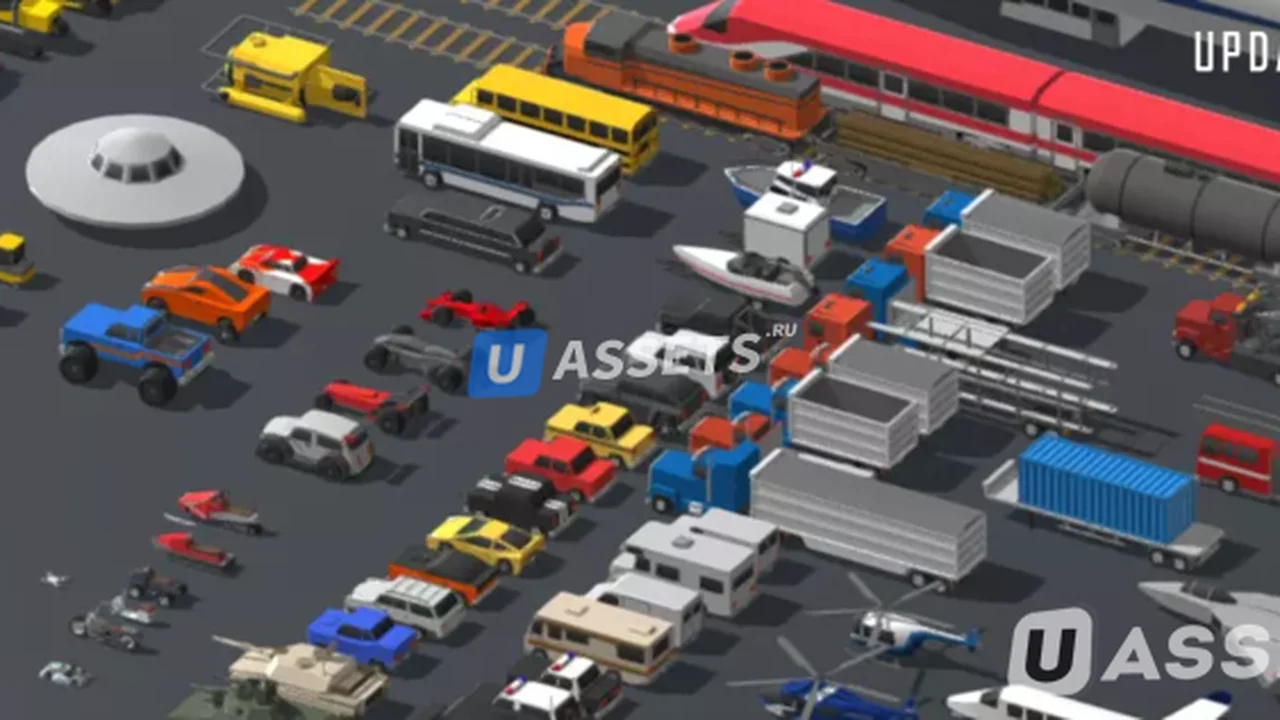 Low Polygon Vehicles Pack