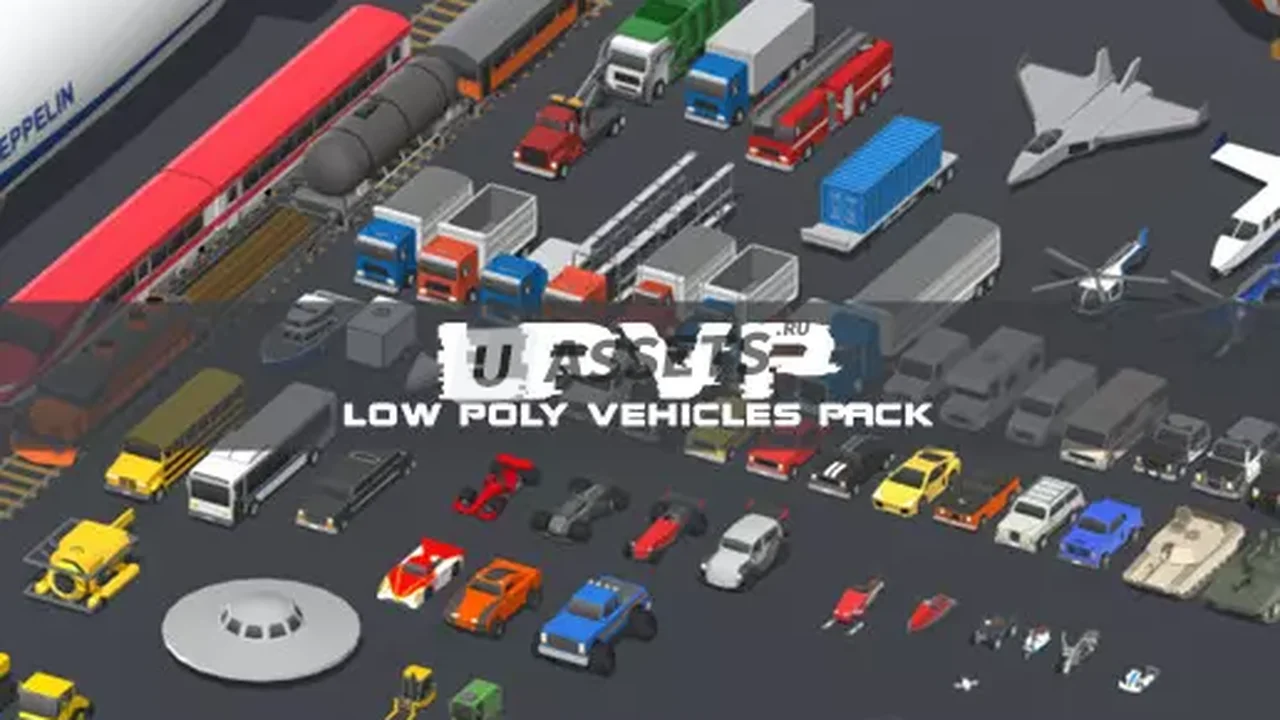 Low Polygon Vehicles Pack
