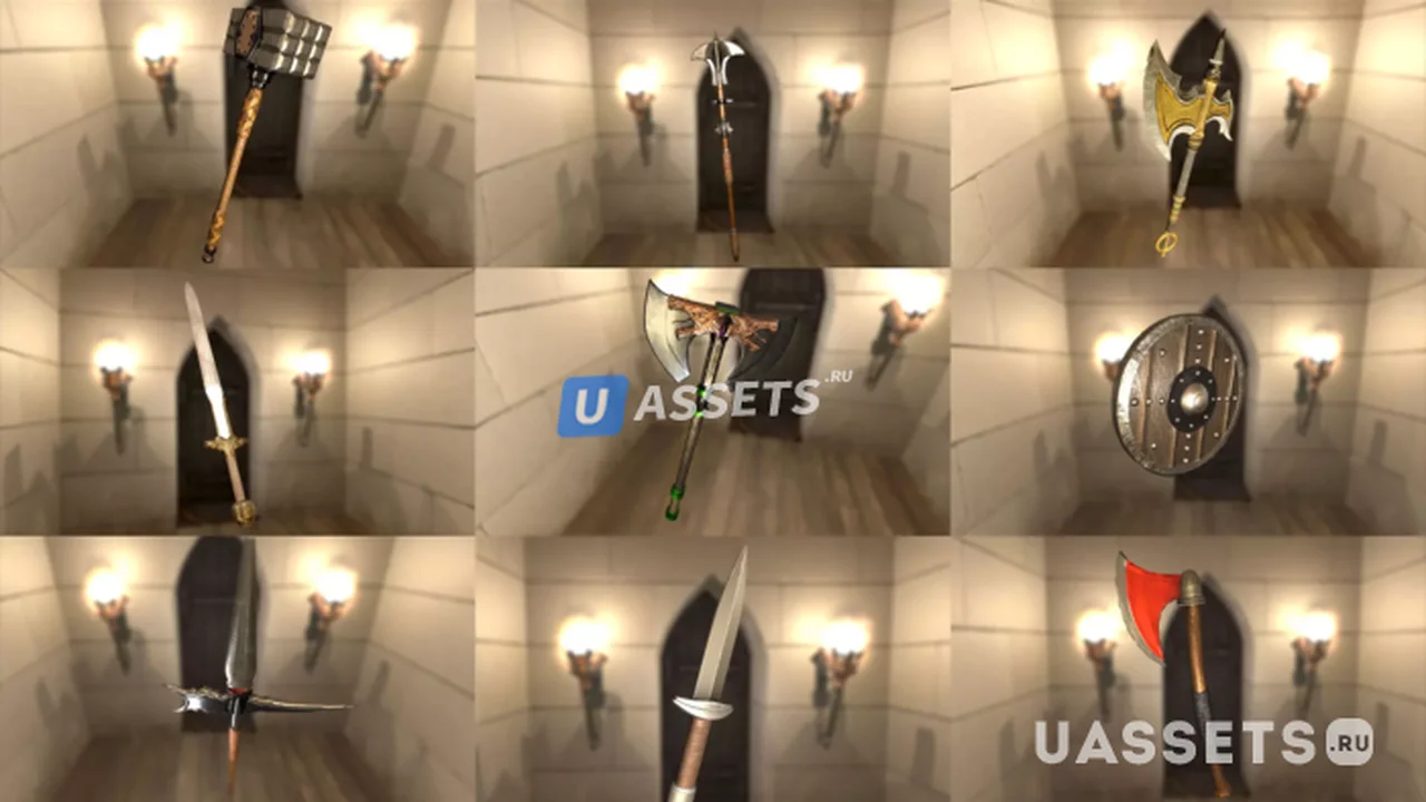 Weapons & Armor PBR Pack 1