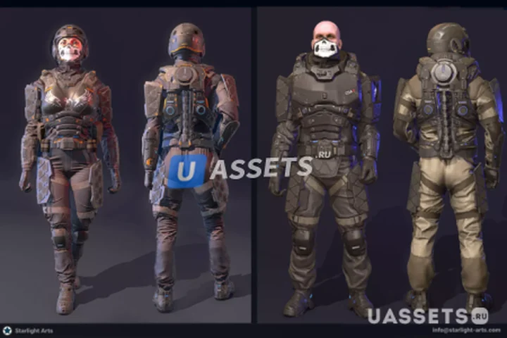 Futuristic Soldier`s Pack