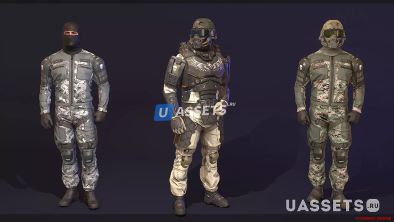 Futuristic Soldier`s Pack