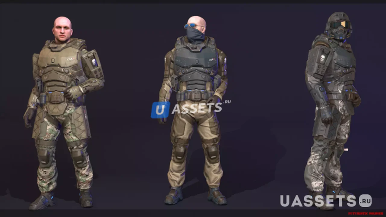Futuristic Soldier`s Pack