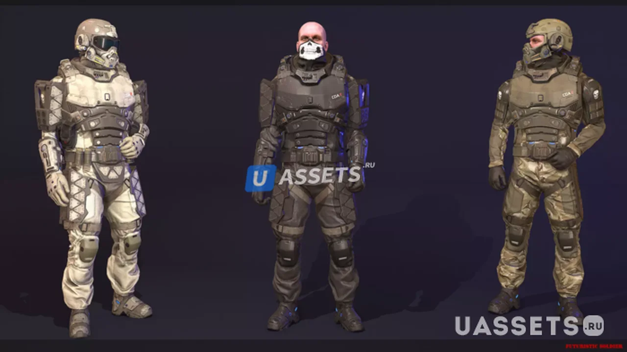 Futuristic Soldier`s Pack