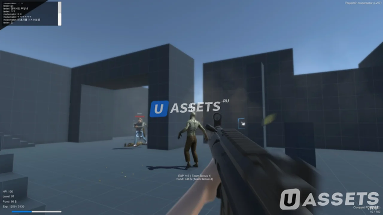 Multiplayer Photon Zombie Defence FPS Example