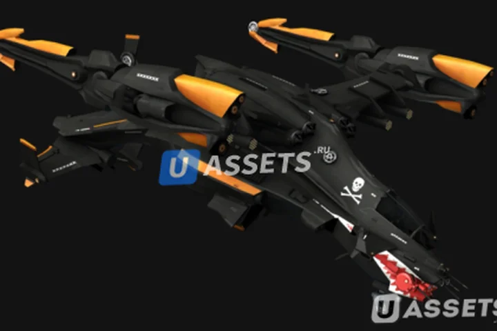 Copperhead: Sci-fi Vehicle, Next Gen 3D Model