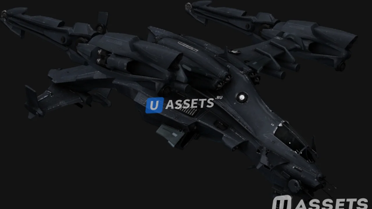 Copperhead: Sci-fi Vehicle, Next Gen 3D Model