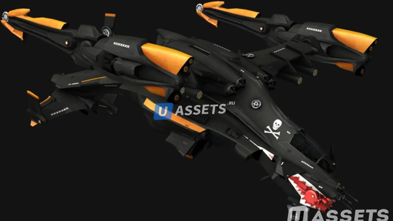 Copperhead: Sci-fi Vehicle, Next Gen 3D Model